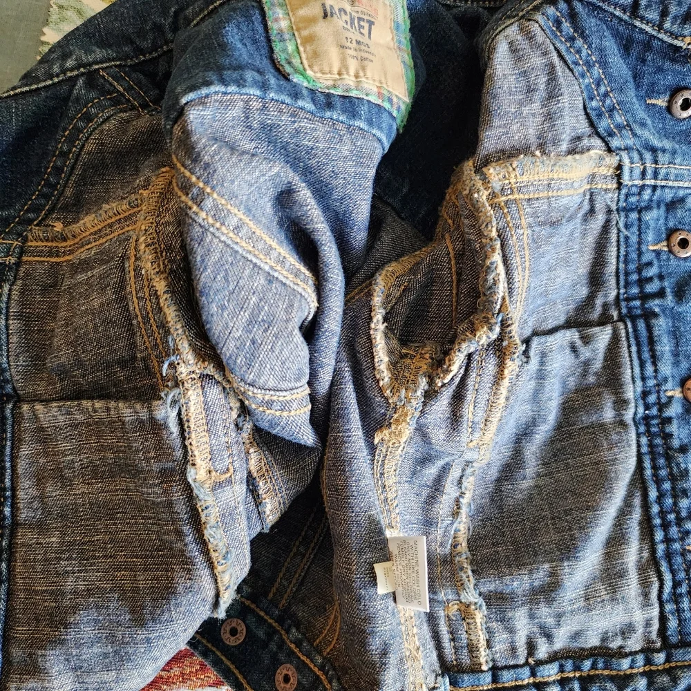 12mo 👣 Osh Kosh Jacket Kid's Denim Jean Coat